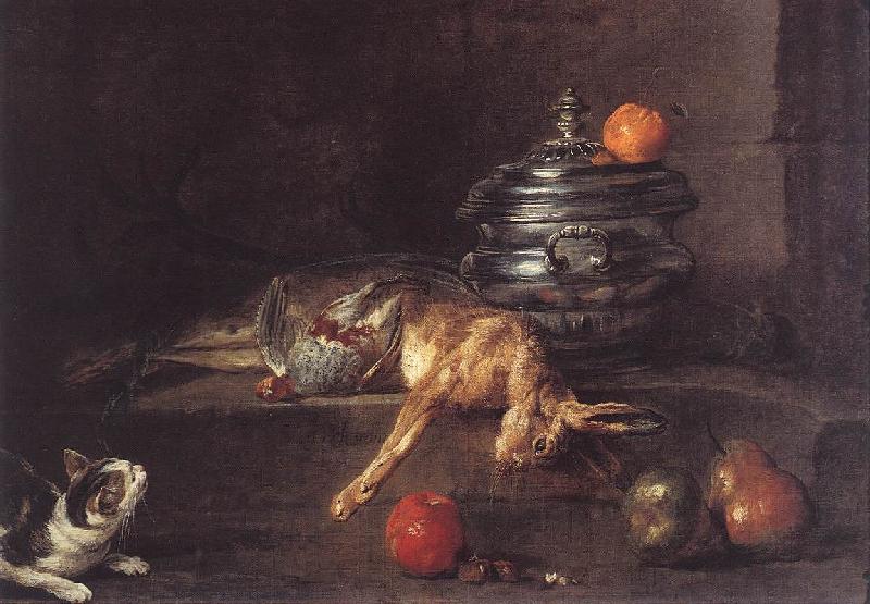 jean-Baptiste-Simeon Chardin The Silver Tureen Germany oil painting art